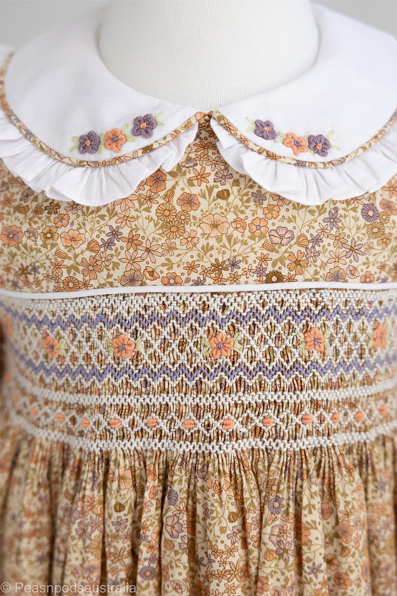 Hummingbird Galore Handsmocked Dress