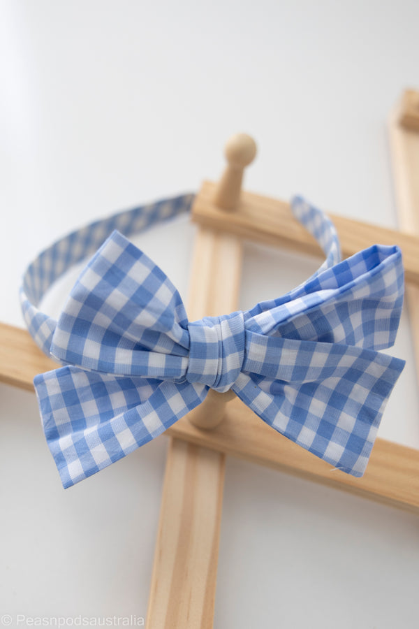 Blue Bell Gingham Hairband