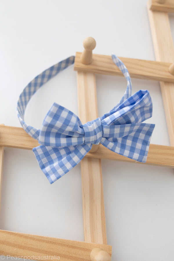 Blue Bell Gingham Hairband