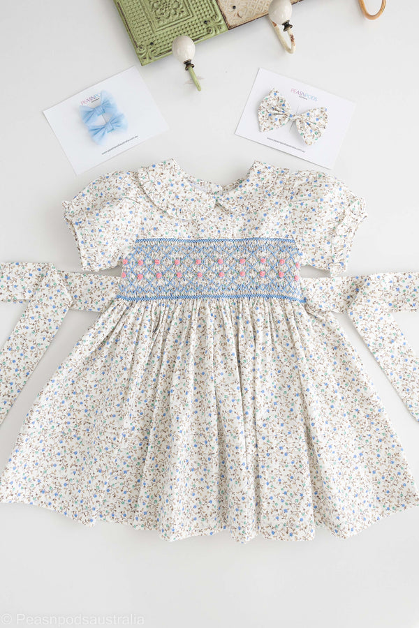 Amelia Hand-Smocked Dress