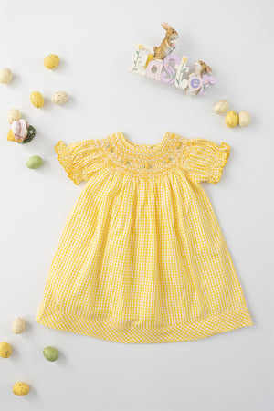 Yellow Gingham Bishop Dress