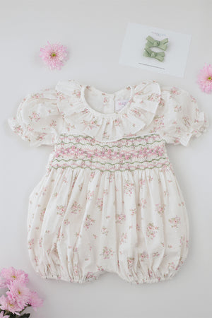 Arabella Handsmocked Romper