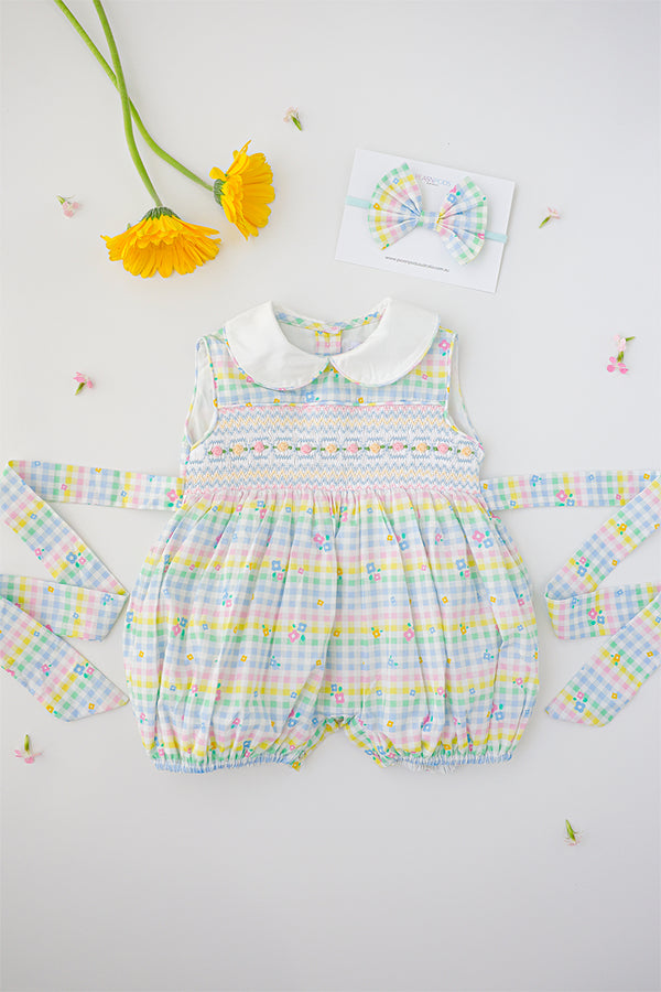 Poppy Handsmocked Romper
