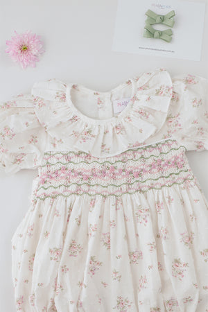 Arabella Handsmocked Romper