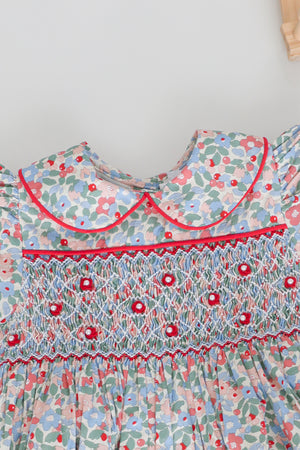 Cecily Handsmocked Romper