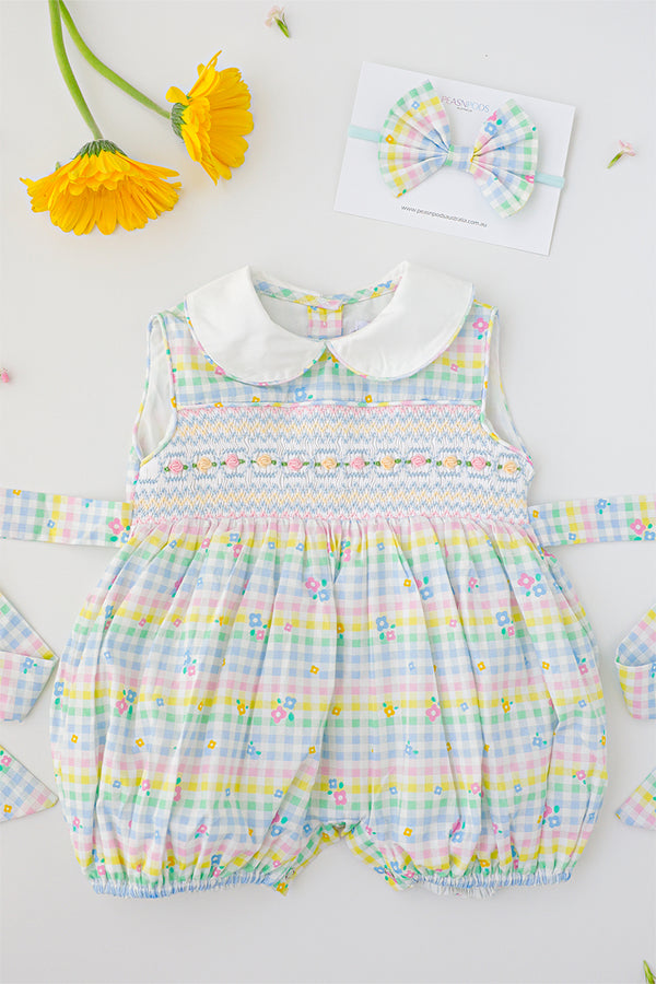 Poppy Handsmocked Romper