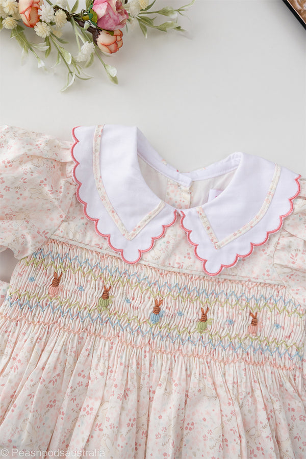 'Little Bunnies' Hand-Smocked 
Dress