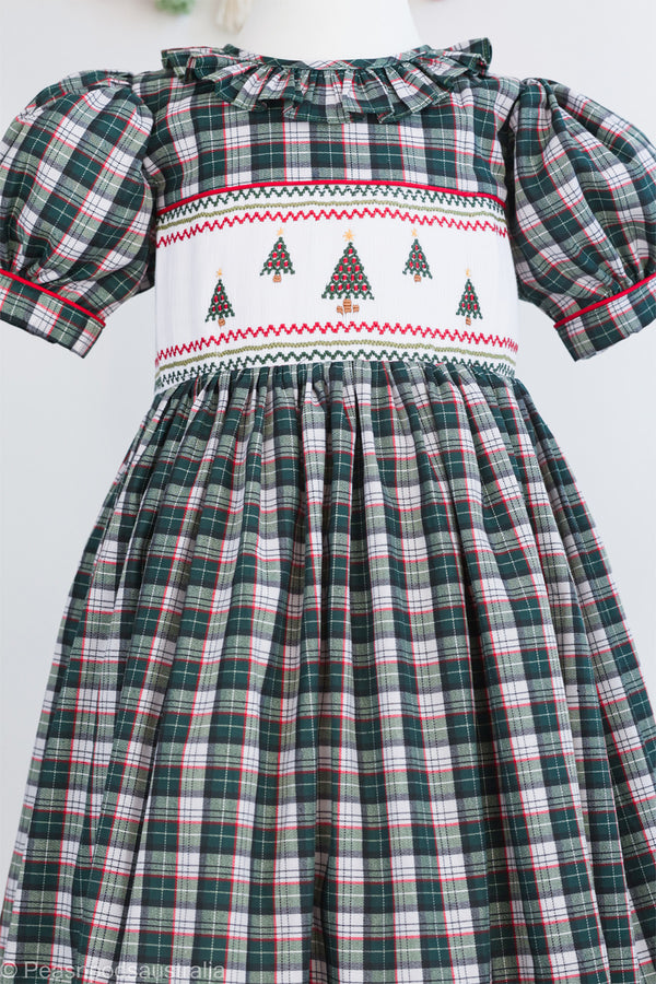 Christmas Tree Plaid Dress