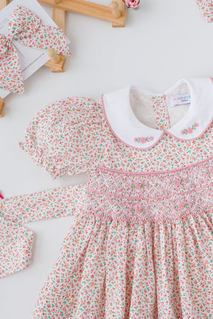 Peony Blush Handsmocked Dress
