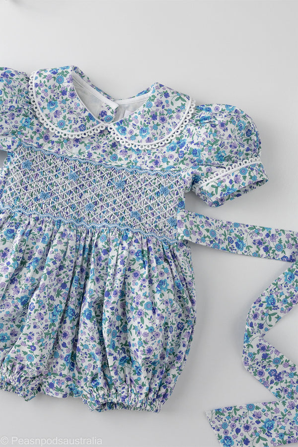 Florence Hand-smocked Romper