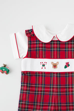 Festive Tartan Jon Jon set