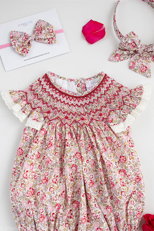 Scarlet Petal Bishop Romper