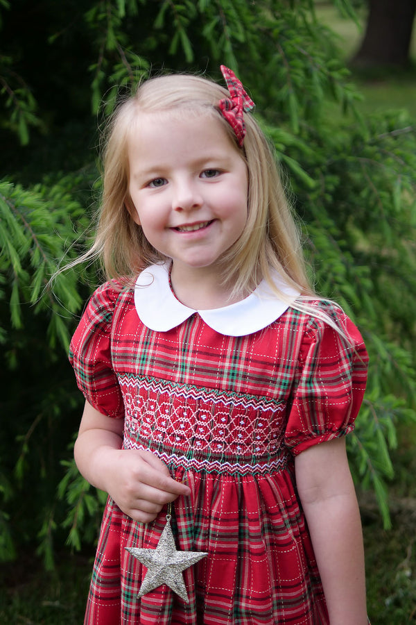 Vestido de tartán rojo 