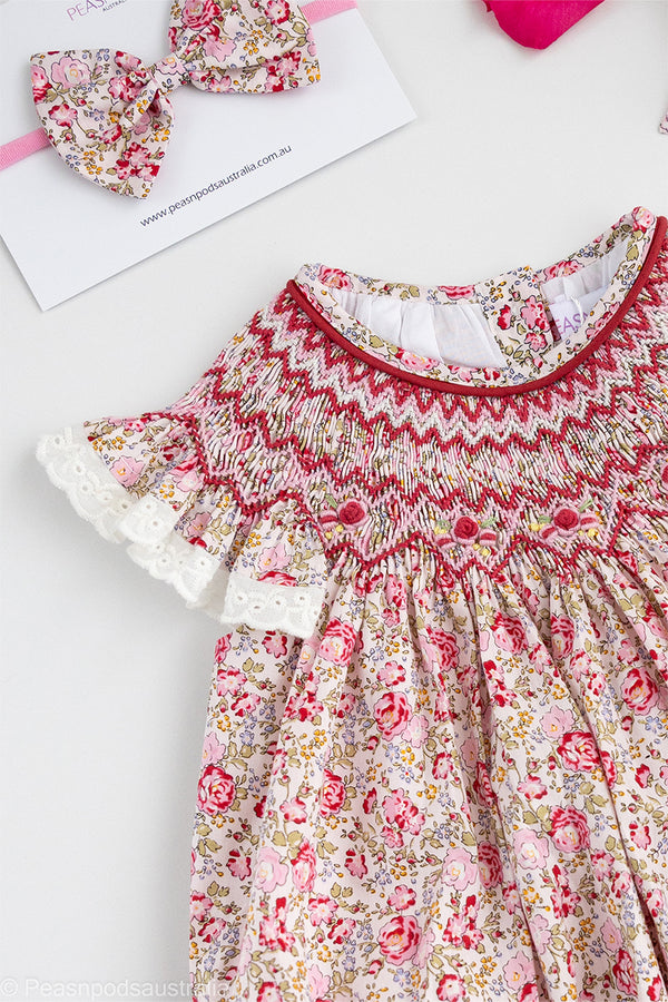 Scarlet Petal Bishop Romper