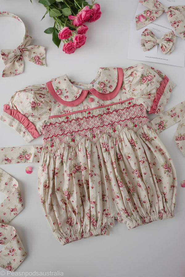 Vintage Floral Romper