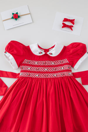 Holly Rose Handsmocked  Dress