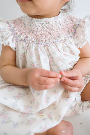 Violet Bishop Romper