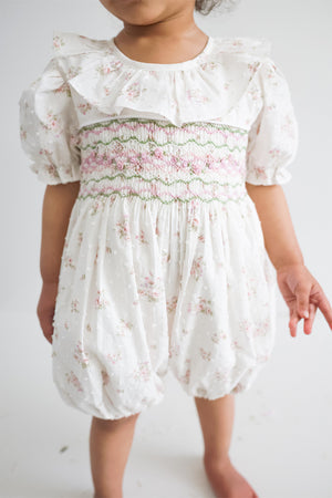 Arabella Handsmocked Romper
