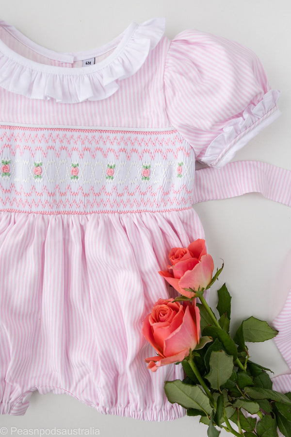 Rosaline Handsmocked Romper