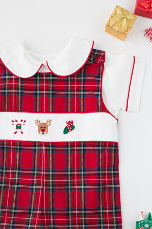 Festive Tartan Jon Jon set