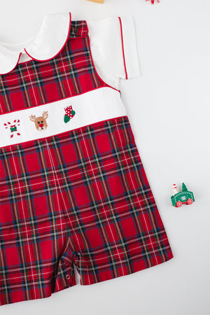 Festive Tartan Jon Jon set