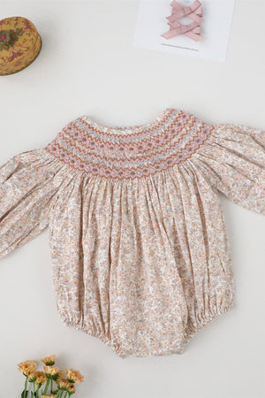 Eloise Handsmocked Bubble Romper