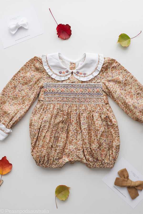 Amber Handsmocked Romper