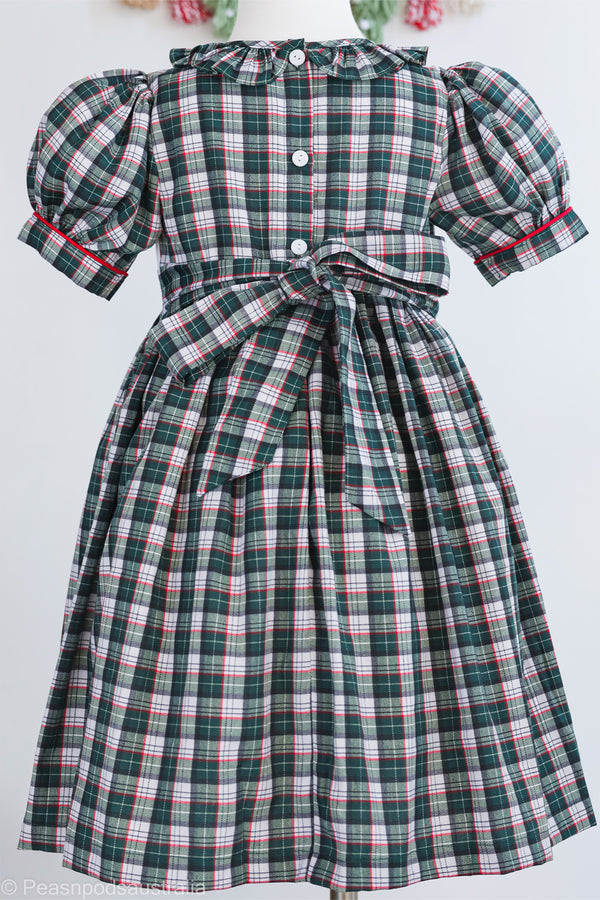 Christmas Tree Plaid Dress