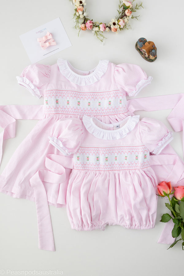 Rosaline Handsmocked Romper