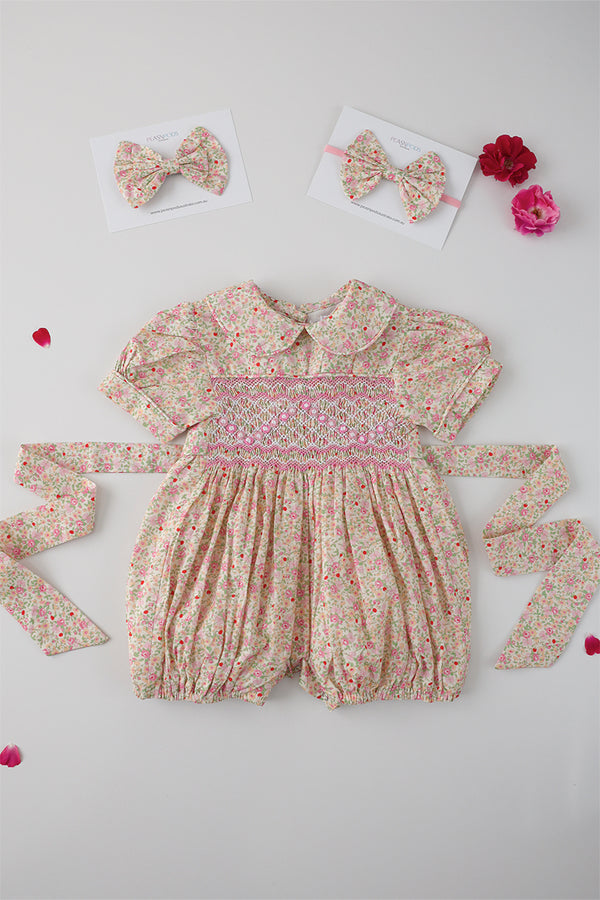 Mabel Handsmocked Romper