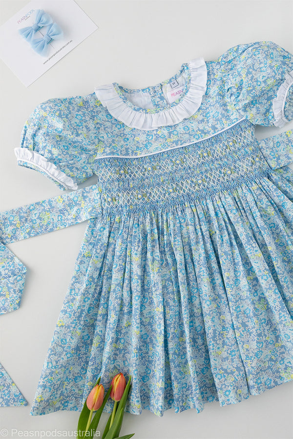 Evelyn Hand-Smocked  Dress