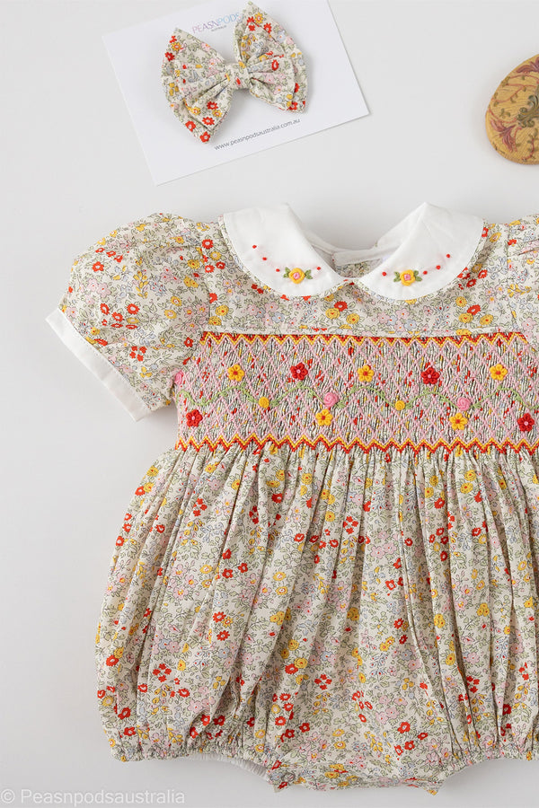 Willow Handsmocked Romper