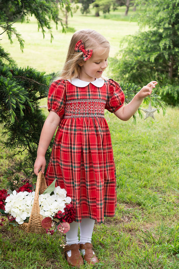 Vestido de tartán rojo 