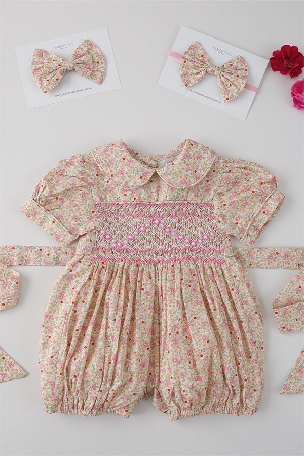 Mabel Handsmocked Romper