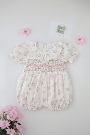 Arabella Handsmocked Romper