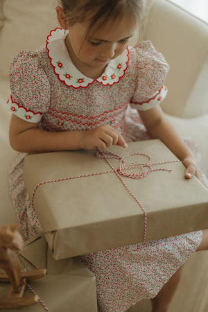Merry Blossom Handsmocked Dress