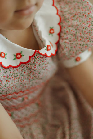 Merry Blossom Handsmocked Dress