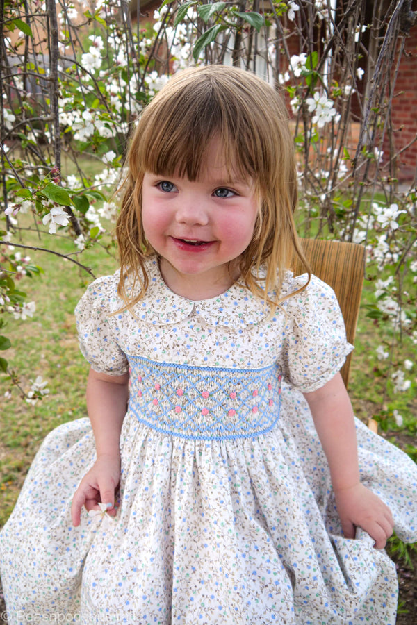 Amelia Hand-Smocked Dress