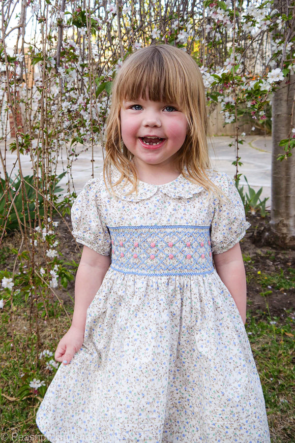 Amelia Hand-Smocked Dress