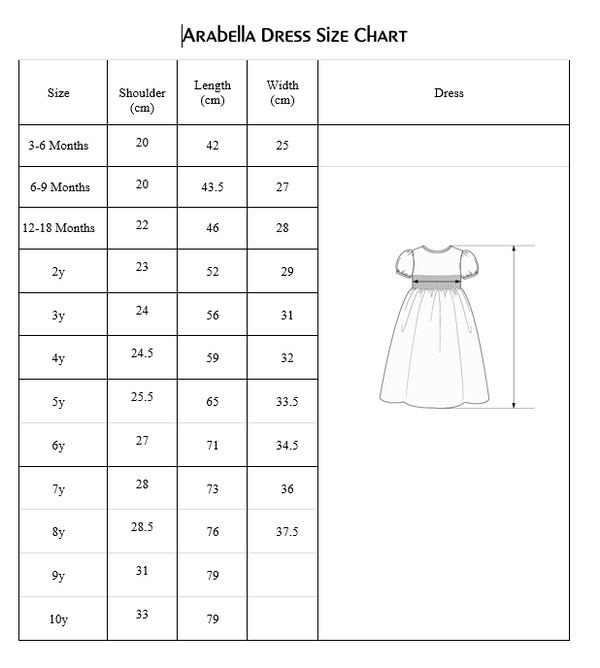 Arabella Hand-Smocked  Dress