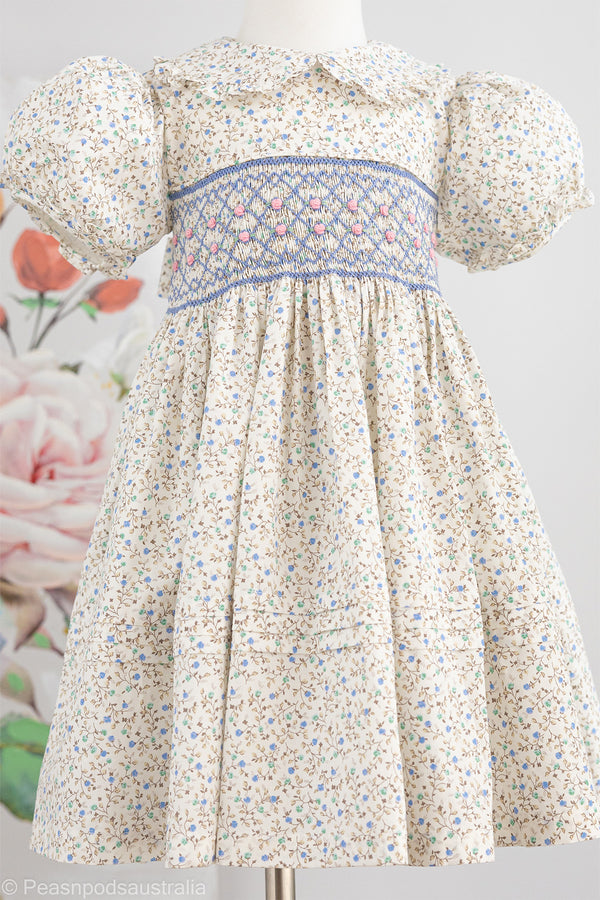 Amelia Hand-Smocked Dress