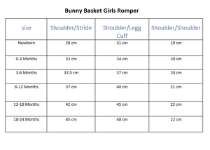 Bunny Basket Handsmocked Romper
