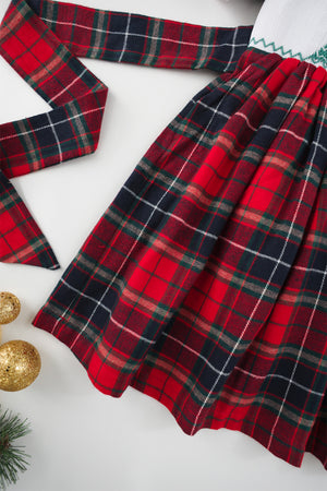 Santa’s Sleigh Handsmocked Dress