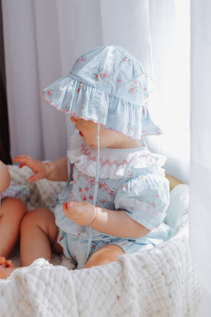 Blue floral Sun Hat