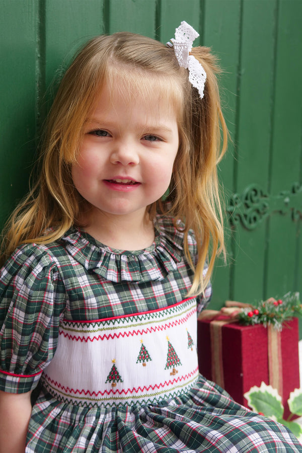 Christmas Tree Plaid Dress