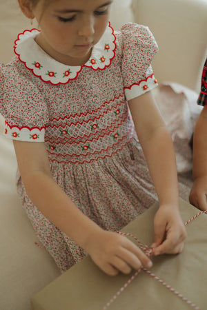 Merry Blossom Handsmocked Dress