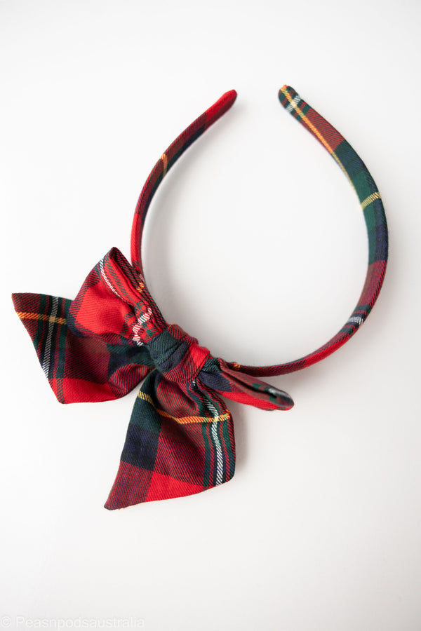 Red/Green Plaid Headband