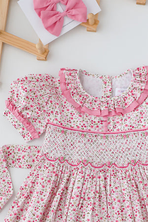 Primrose Pink Handsmocked Dress