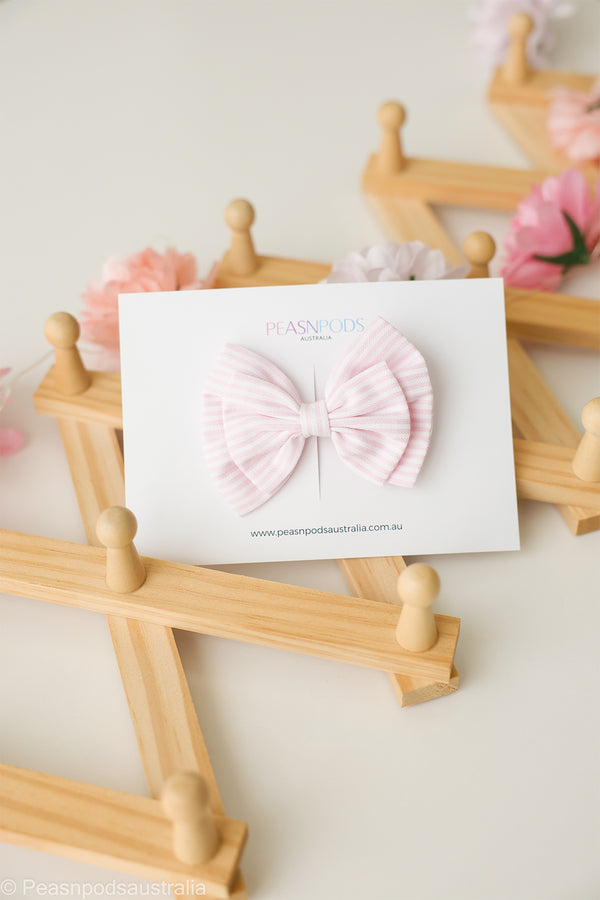 Pink Stripe Bow