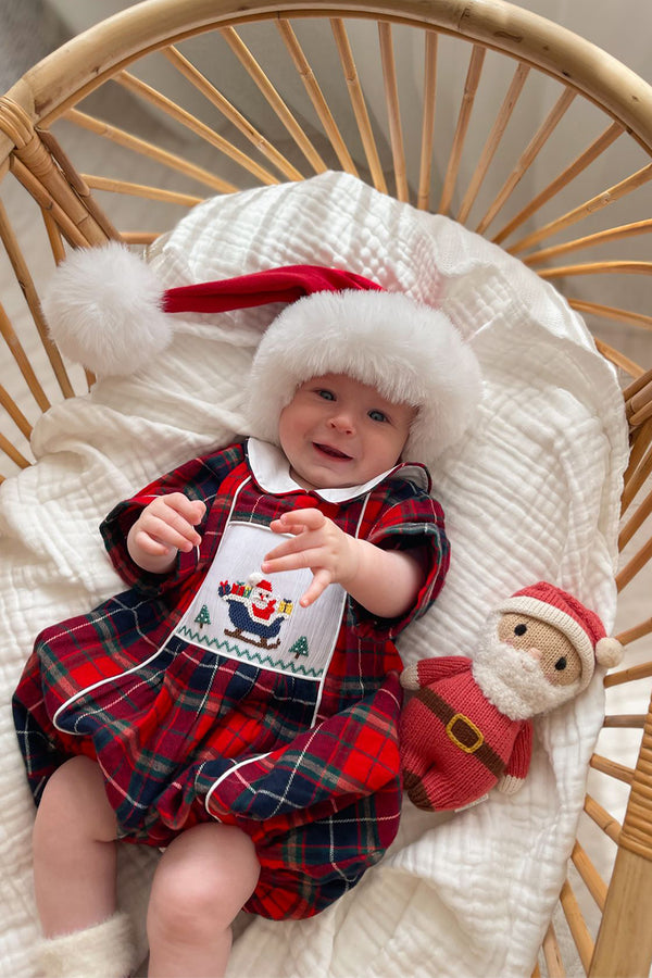 Santa’s Sleigh Boys Bubble Romper